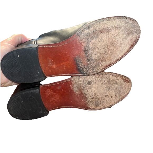 Justin L3703 Ladies Classic Roper Boot Black Kipskin Cowhide Foot Roper Toe 6.5C - Picture 5 of 7